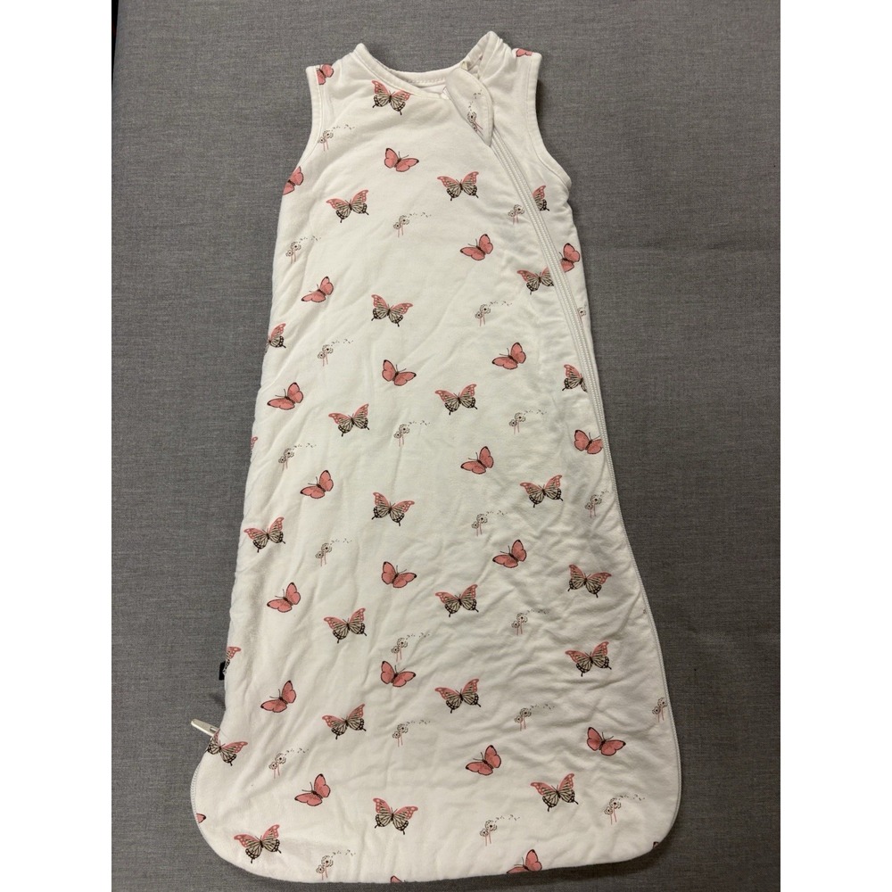 Kyte Baby Bamboo Infant Sleep Sack XS Extra Small 1.0 Tog Pink Butterfly Print